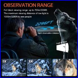 1000m 8K Night Vision Binoculars 3D VR 6X Digital Infrared Night Vision Compass