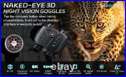 1000m 8K Night Vision Binoculars 3D VR 6X Digital Infrared Night Vision Compass
