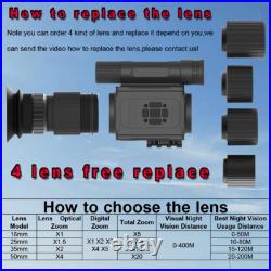 1080P Infrared Night Vision Scope 940nm 4X Digital Zoom Night Vision Monocular