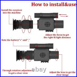 1080P Infrared Night Vision Scope 940nm 4X Digital Zoom Night Vision Monocular