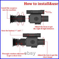 1080P Infrared Night Vision Scope 940nm 4X Digital Zoom Night Vision Monocular