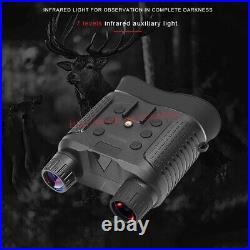 1080P Night Vision Binoculars Infrared Digital Head Mount with Battery & 32G Card