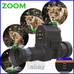 1080p Hunting Night Vision Scope Video Camera Monocular Attachment DVR with B 1080p Hunting Night Vision Scope Video Camera Monocular Attachment DVR with B
