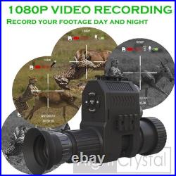1080p Hunting Night Vision Scope Video Camera Monocular Attachment DVR with B 1080p Hunting Night Vision Scope Video Camera Monocular Attachment DVR with B