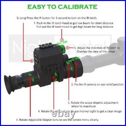 1080p Hunting Night Vision Scope Video Camera Monocular Attachment DVR with B 1080p Hunting Night Vision Scope Video Camera Monocular Attachment DVR with B