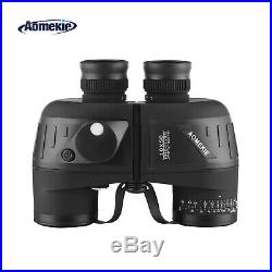 10X50 Binoculars For Adults BAK4 With Night Vision Rangefinder Compass