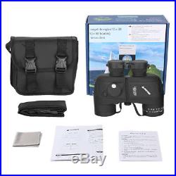 10X50 Binoculars For Stargazing BAK4 Prism Waterproof With Rangefinder Compass