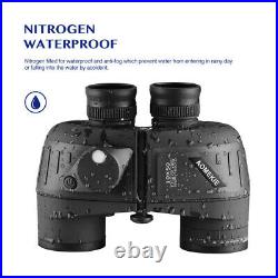 10X50 Binoculars Glimmer Night Vision Rangefinder Compass Waterproof