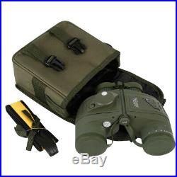 10X50 Binoculars with Night Vision Rangefinder Compass Waterproof BAK4 Prism