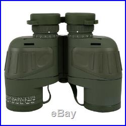 10X50 Day/Night Binoculars & Rangefinder Compass Waterproof Outdoor Hunting Bird