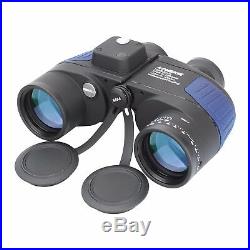 10X50 Military Binoculars For Adults BAK4 Lens Waterproof With Rangefinder Compass