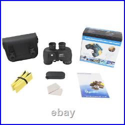 10X50 Military Binoculars For Adults BAK4 Lens Waterproof With Rangefinder Compass