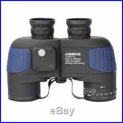 10X50 Military Marine Binoculars BAK4 Prism Waterproof With Rangefinder Compass