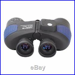 10X50 Military Marine Binoculars BAK4 Prism Waterproof With Rangefinder Compass