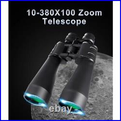 10-380x100 Zoom Binoculars HD High Magnification Night Vision Binoculars