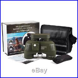 10x50 BAK4 HD Night Vision Rangefinder Compass Binoculars Telescope Sports Hunt