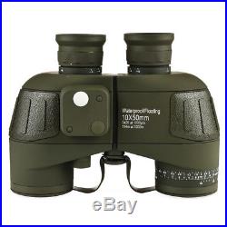 10x50 BAK4 HD Night Vision Rangefinder Compass Binoculars Telescope Sports Hunt