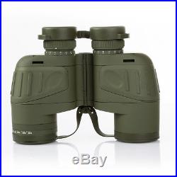 10x50 HD Military Navy Binoculars W Rangefinder Compass Telescope Night Vision