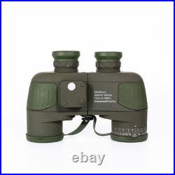 10x50 Marine Binoculars with Night Vision Rangefinder and Waterproof Compass NEW
