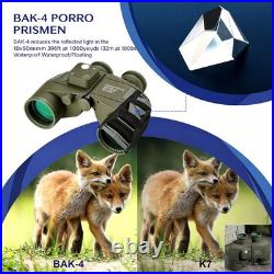 10x50 Marine Binoculars with Night Vision Rangefinder and Waterproof Compass NEW
