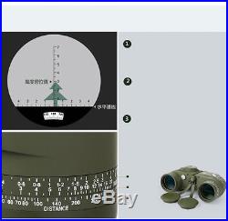 10x50 Navy Binoculars Telescope HD Night Vision With Compass Measurement