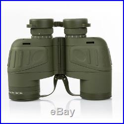 10x50 Optics Night Vision Binoculars With Compass & Rangefinder Telescope