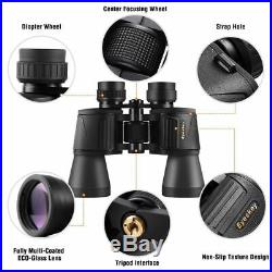 10x50 Powerful Zoom Binoculars Light Night Vision Hd Telescope Hunting Watching