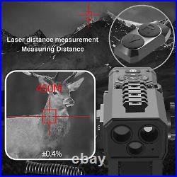 1200M Laser Rangefinder 4X Digital Zoom Night Vision Video Camera Scope Sights