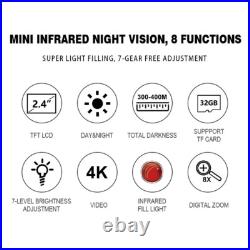 12MP 1080P Mini Night Vision Binocular Day and Night 2.4 FHD Screen NV1182