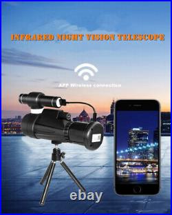 12x50 Wifi IR Infrared Night Vision Monocular for Hunting Hiking Night Watching