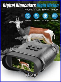 12x Zoomable HD Video Digital Zoom Night Vision Infrared Hunting Binoculars NEW