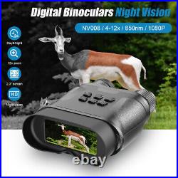 12x Zoomable HD Video Digital Zoom Night Vision Infrared Hunting Binoculars NEW