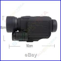 16GB Infrared IR 1.44 LCD Monocular Zoom Night Vision Scope Video Photo+Grip