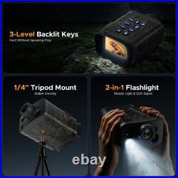 1968ft Night Vision Goggles with Rangefinder 4K 48MP Digital Infrared Binoculars