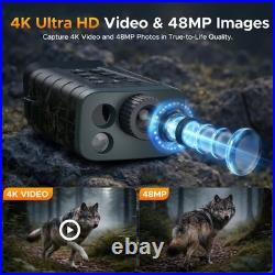 1968ft Night Vision Goggles with Rangefinder 4K 48MP Digital Infrared Binoculars