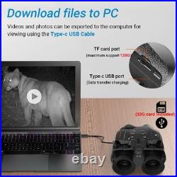 1PCS Head Mounted Night Vision Binoculars Digital Infrared Goggles Rechargeable