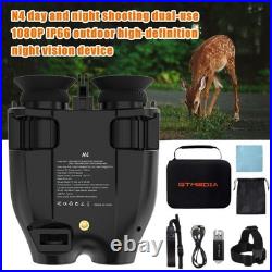 1X Night Vision Goggles Binoculars Digital IR Head Mounted Hunting Rechargeable
