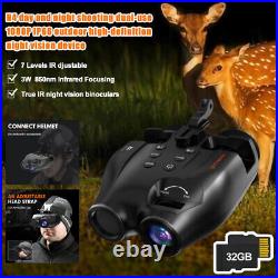 1X Night Vision Goggles Binoculars Digital IR Head Mounted Hunting Rechargeable 1X Night Vision Goggles Binoculars Digital IR Head Mounted Hunting Rechargeable