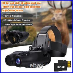 1X Night Vision Goggles Binoculars Digital IR Head Mounted Hunting Rechargeable 1X Night Vision Goggles Binoculars Digital IR Head Mounted Hunting Rechargeable