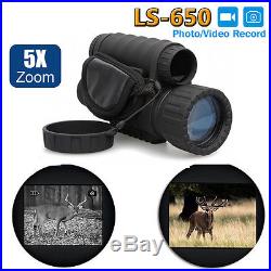 1.5 Night Vision 6X50 HD Optical Monocular Hunting Camping Telescope Binoculars