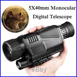 200m 5X40mm Infrared Night Vision Monocular Built-in Camera Digital Telescope
