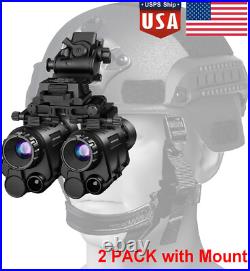 2Pcs NVG30 Night Vision Goggles with Mount -4X Night Vision Binoculars Recording 2Pcs NVG30 Night Vision Goggles with Mount -4X Night Vision Binoculars Recording