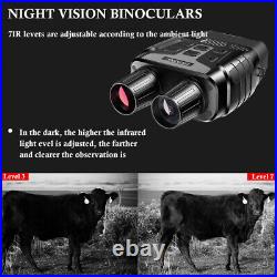 2.31'' HD IR Night Vision Binoculars Infrared Hunting Camping Hiking Telescope