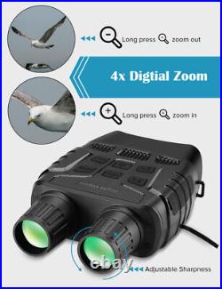 2.3 4X Zoom 720P IR Night Vision Binoculars Photos Videos Camera Fliter Cover
