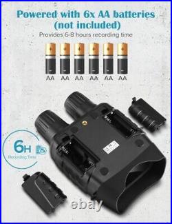 2.3 4X Zoom 720P IR Night Vision Binoculars Photos Videos Camera Fliter Cover