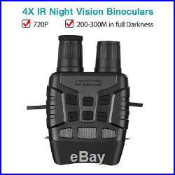 2.3 720P IR Night Vision Binoculars FOV 10° Fliter Cover 300M in Full Darkness