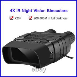 2.3 Inch Screen 4X Zoom IR Night Vision Binoculars FOV 10° 300M in Full Darkness