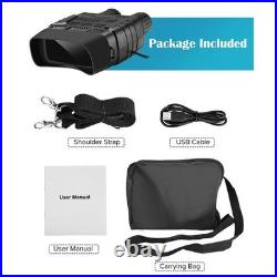 2.3 Night Vision Binoculars 300 Yards IR Telescope 4X Zoom 720P Camera+32GB