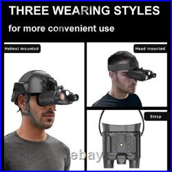 2.7 NV8161 4K 36MP Helmet Binocular Night Vision Goggles for Tactical Helmet