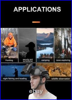 2.7 NV8161 4K 36MP Helmet Binocular Night Vision Goggles for Tactical Helmet